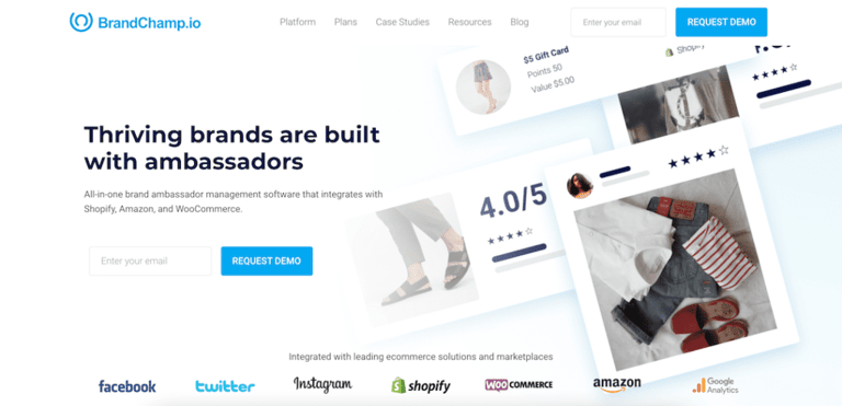 BrandChamp brand ambassador management software platform
