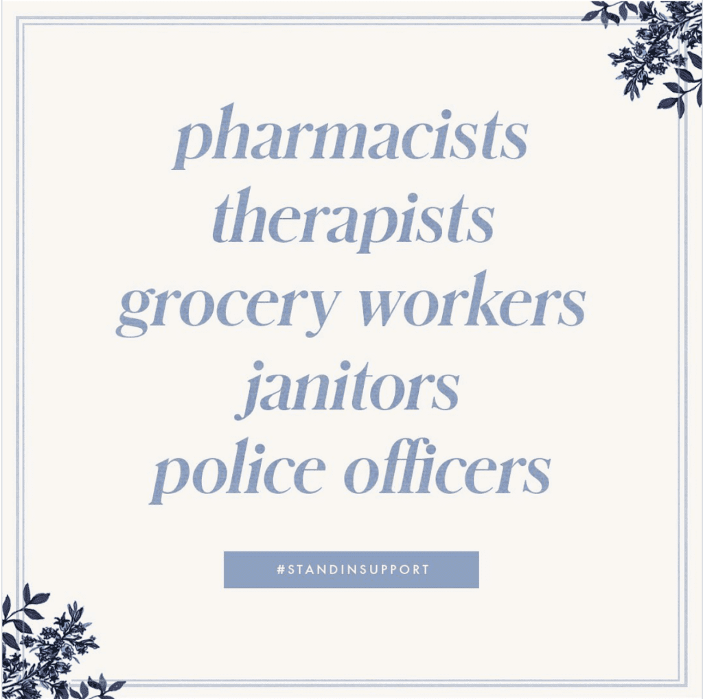 #StandInSupport campaign from Sarah Flint