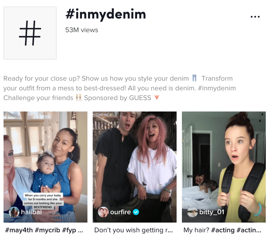 TikTok challenge #inmydenim
