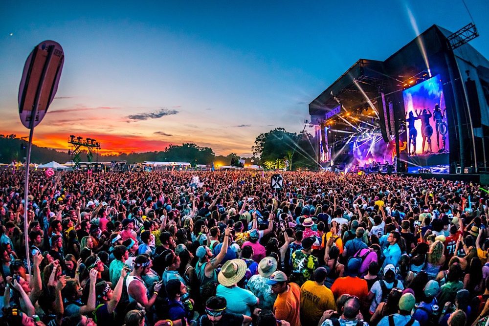 A crowd at the Firefly Music Festival