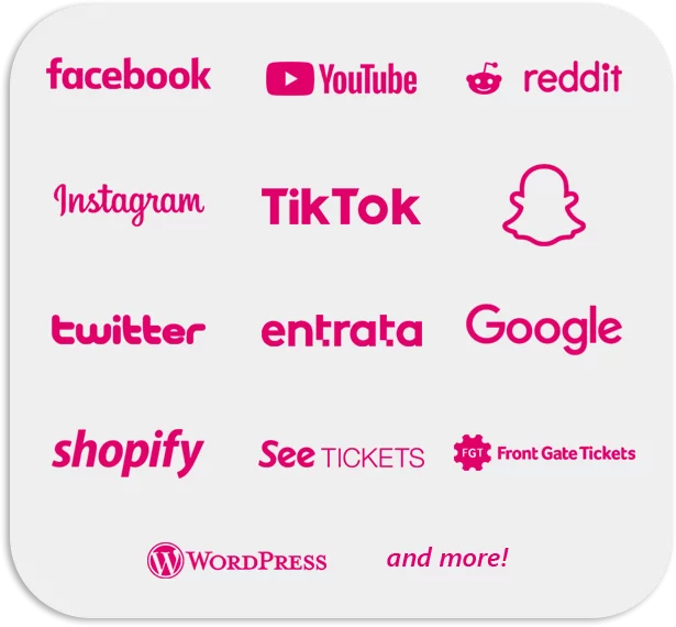 DTC eCommerce Social media and sites supported by SocialLadder