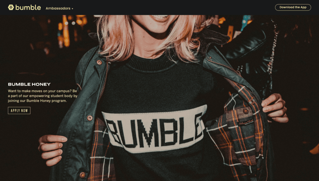 Bumble ambassador program