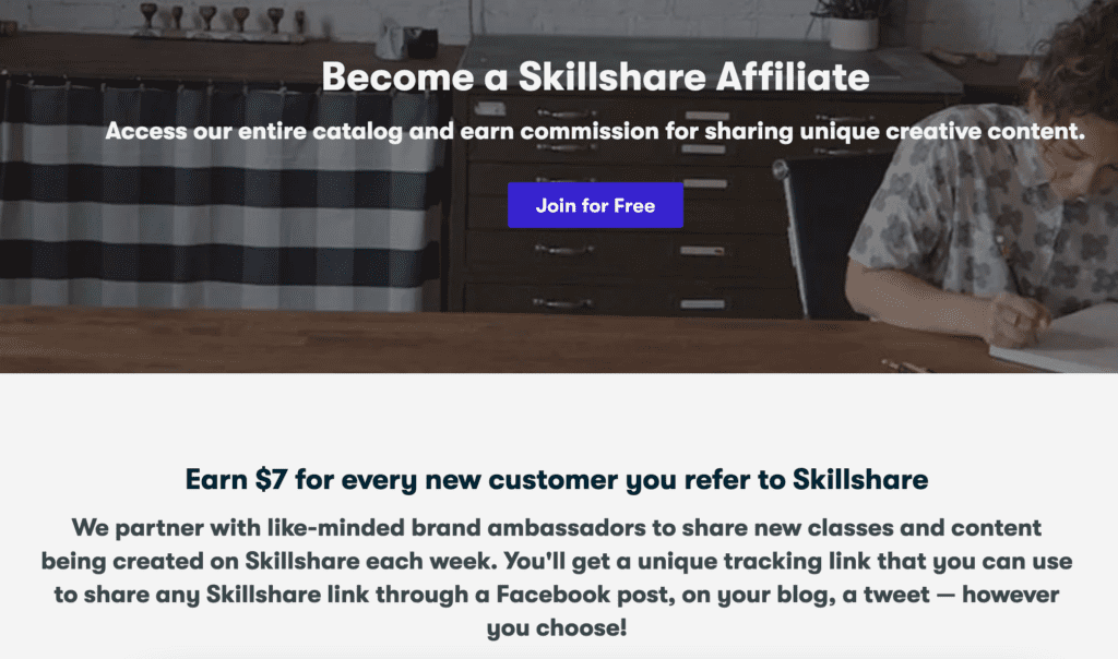 Skillshare affiliate program