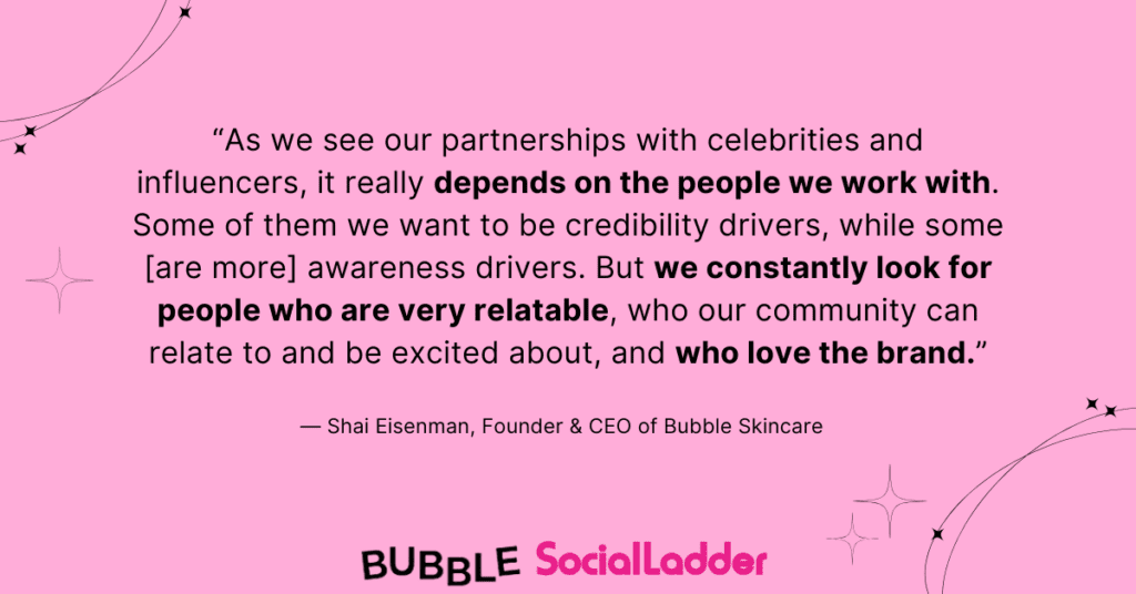 Bubble Beauty’s multi-faceted influencer and ambassador program strategy is a masterclass in reaching and resonating with Gen-Z and college students.